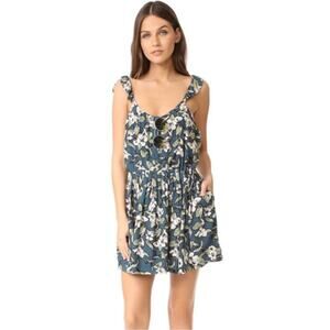 Free People Mini Floral Dress Bohemian Size Small